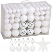 BOMBKI CHOINKOWE ZESTAW XXL 100 szt + GWIAZDA