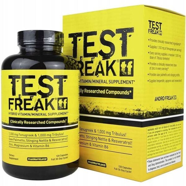 PHARMAFREAK TEST FREAK BOOSTER TESTOSTERON 120k zdjęcie 5
