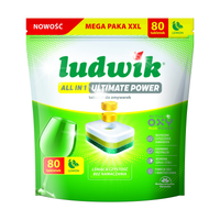Tabletki do zmywarek Ludwik All in 1 Ultimate Power Lemon 80 szt.
