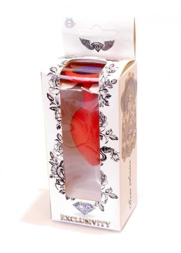 plug jewellery red silicon plug medium  blue diamond na Arena.pl