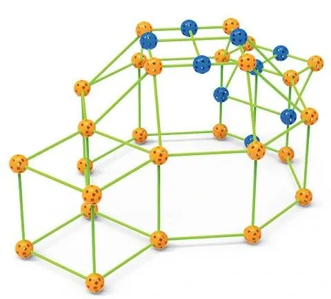 Klocki Konstrukcyjne Słomki Patyczki Zestaw do Budowania Bazy Namiotu na Arena.pl