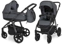2X Espiro Next up chrome wózek 2w1 607 GRAY SHADES