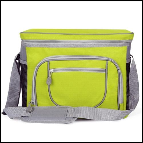 ZIELONA TORBA TERMICZNA IZOTERMICZNA 30L Z PASKIEM I KIESZONKAMI NA ŻYWNOŚĆ na Arena.pl