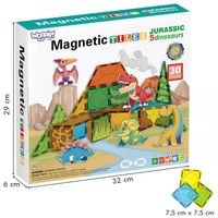 KLOCKI DLA DZIECI MAGNETYCZNE DINO