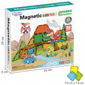 KLOCKI DLA DZIECI MAGNETYCZNE DINO