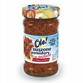 OLE! SUSZONE POMIDORY W OLEJU Z ZIOŁAMI 305ML W PASKACH