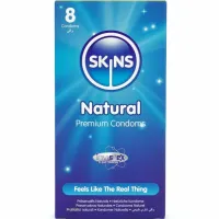 skins natural 8 szt. - ultracienkie prezerwatywy premium waniliowe