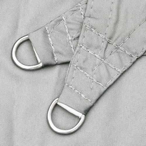 Żagiel przeciwsłoneczny, jasnoszary, 3,5x3,5x4,9 m, poliester na Arena.pl