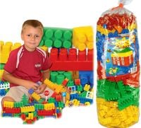 KLOCKI DUŻE PLASTIKOWE ZESTAW 500 el KONSTRUKCYJNE