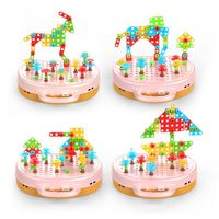 Walizka klocki konstrukcyjne wkrętarka śrubki zestaw majsterkowicza 144 el