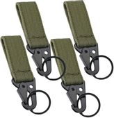 Klamra nylonowa szlufka zestaw 4szt kółko na klucze taktyczna do paska