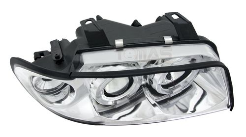 Reflektory lampy przednie Audi A4 B5 chrom na Arena.pl
