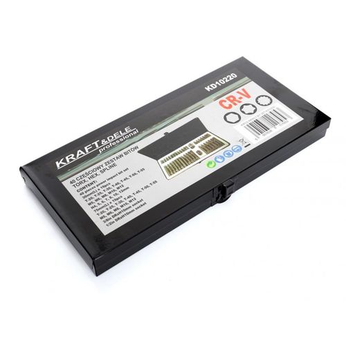 Komplet Bitów TORX, HEX, SPLINE 40el. KD10220 na Arena.pl