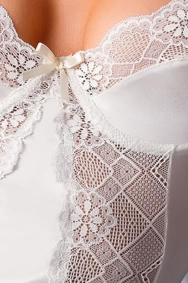 Bielizna-Blanchet Corset Cream S/M - Casmir zdjęcie 2