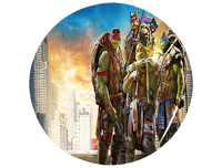 Opłatek na tort Żółwie Ninja