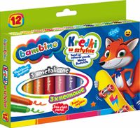 Kredki w sztyfcie wykręcane Bambino 12 kolorów