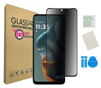 Szkło prywatyzujące do MOTOROLA MOTO G05 E15 G15 5G na ekran czarna ramka