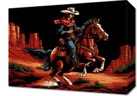 Obraz 40x30cm Galop przez Prerię