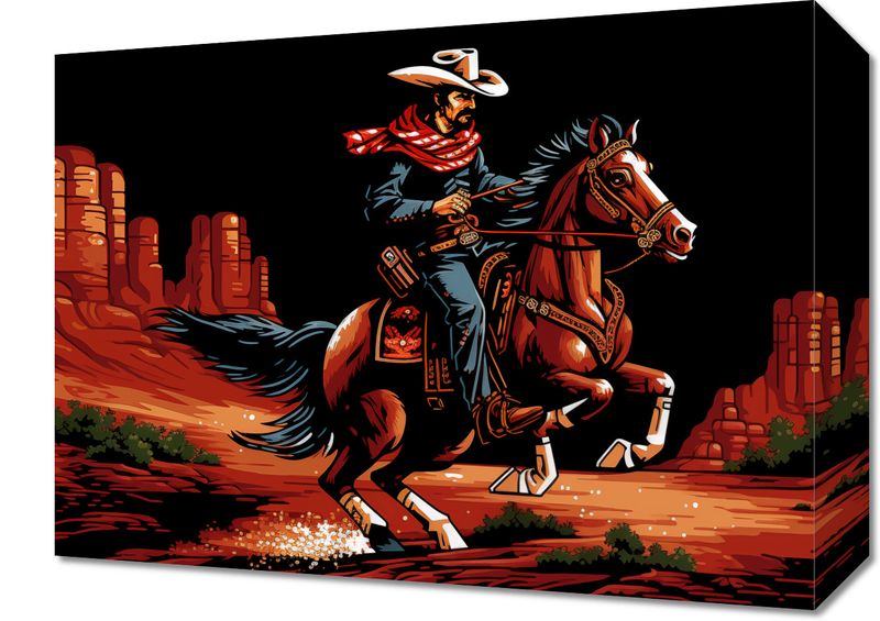 Obraz 40x30cm Galop przez Prerię zdjęcie 1