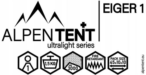 Namiot Jednoosobowy AlpenTent EIGER 1 Lekki 1,5 kg na Arena.pl