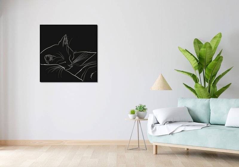 Plakat 80x80cm Nocny Spokój zdjęcie 4