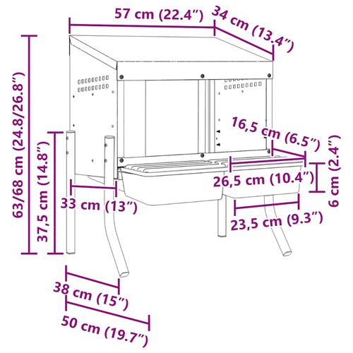 Kurnik 2-komorowy z nóżkami, ocynkowana stal na Arena.pl