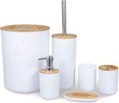 Akcesoria łazienkowe Timor komplet 6 sztuk biały