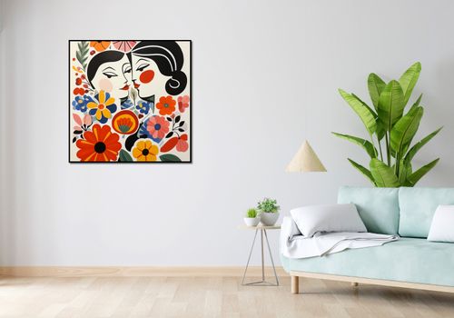 Plakat 90x90cm Kwiatowy Romans na Arena.pl