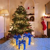 Prezenty Świąteczne Zestaw Prezent Dekoracja Świąteczna Podświetlane Led