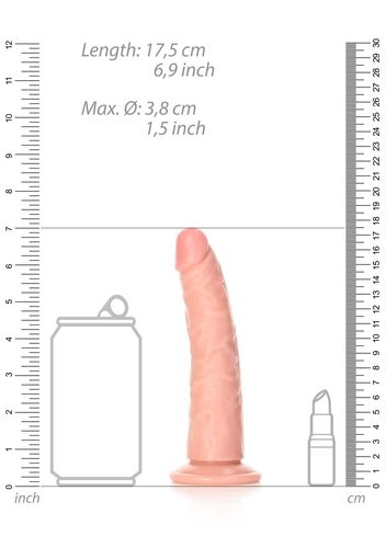 Slim Realistic Dildo with Suction Cup - 6""""/ 15,5 cm na Arena.pl