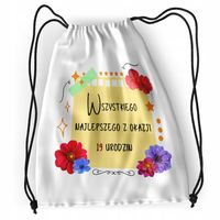 Plecak Urodziny 19 19Te Sportowy Szkolny Worek Z Nadrukiem Ze Zdjęciem