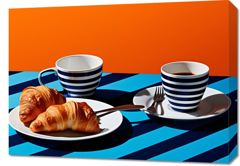 Obraz 70x50cm Croissanty zdjęcie 1