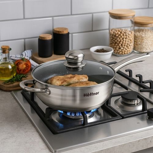 ZESTAW GARNKÓW INDUKCJA / GAZ PATELNIA RONDEL GARNKI STAL NIERDZEWNA na Arena.pl