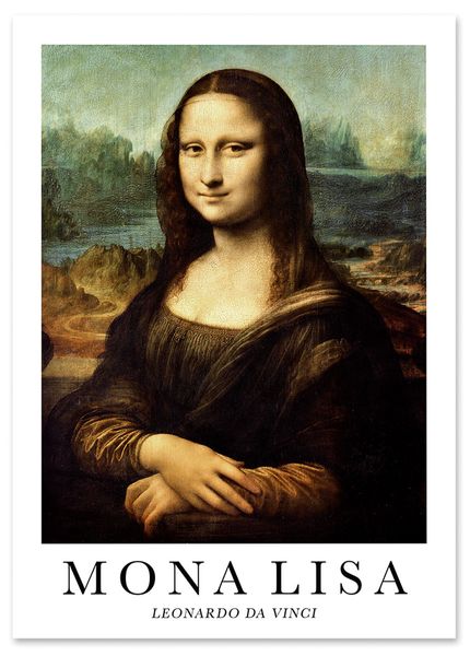 Plakat mona lisa da vinci 50x70 cm zdjęcie 1