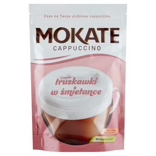 Pyszna Kawa Cappuccino Truskawka w Śmietance 110g Mokate x6 na Arena.pl
