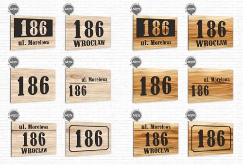 TABLICA ADRESOWA z numerem domu DIBOND 40x30 cm na Arena.pl