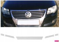 VW PASSAT B6 - Listwy CHROM GRILL atrapa 3M Tuning