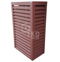 Osłona pompy ciepła 80x40x190 cm ciemny brąz TKD184