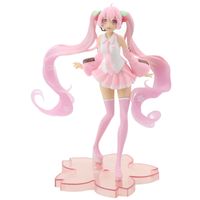 Figurka anime Miku Hatsune Sakura 15 cm kolekcjonerska figurka japońskiej idolki w wersji sakura