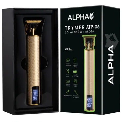 MASZYNKA TRYMER DO STRZYŻENIA GOLENIA WŁOSÓW BRODY ALPHA na Arena.pl