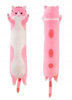 DŁUGI KOT Kotek Poduszka Pluszak Maskotka Przytulanka Zabawka Prezent 70 cm