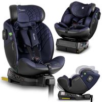 Fotelik samochodowy Nukido Aero Line czarno-granatowy 0-36 kg ISOFIX