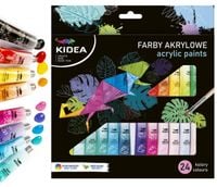 farby akrylowe w tubkach 24 x 6ml kidea