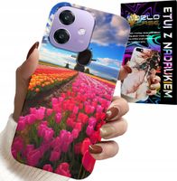 ETUI DO OPPO A40 / A40M - POLE KOLOROWYCH TULIPANÓW, TULIPAN, CASE