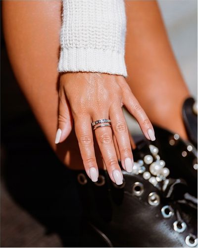 Pierścionek damski REGULOWANY PANCERKA szeroki na Arena.pl