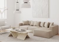 Prawy narożnik industrialny ZEN z funkcją spania