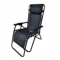 Leżak rozkładany regulowany DEDRA ZERO GRAVITY 157x65x107cm półka na napój