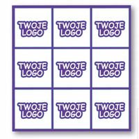 Naklejki z logo własnym nadrukiem WODOODPORNE