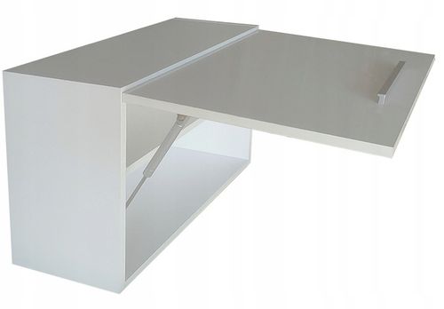 Szafka łazienkowa 70 x 40 cm / biała / biały połysk / wisząca / do łazienki na Arena.pl