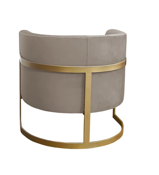 Fotel Glamour podstawa złota MG09 zdjęcie 4